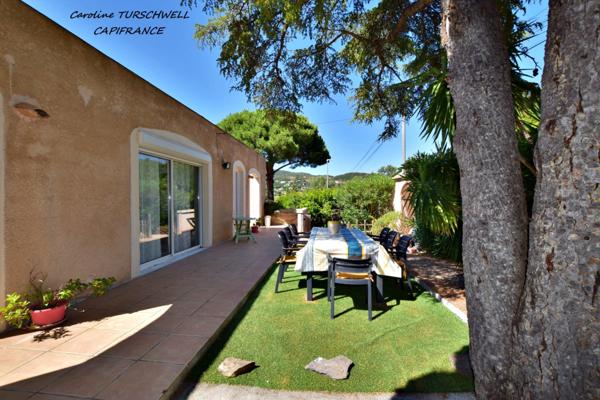 CAVALAIRE SUR MER (83) - PROPRIETE UNE MAISON DE 205 M² (EN 2 APPARTEMENTS) + T2 DE 33 M² - PISCINE AU SEL - TERRAIN DE 1500 M² CLOS ET PAYSAGE -