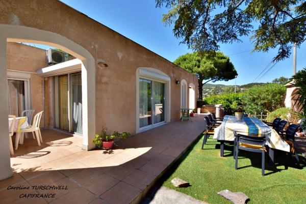 CAVALAIRE SUR MER (83) - PROPRIETE UNE MAISON DE 205 M² (EN 2 APPARTEMENTS) + T2 DE 33 M² - PISCINE AU SEL - TERRAIN DE 1500 M² CLOS ET PAYSAGE -
