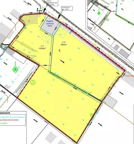 Vente                                                      Terrain
                        
                                         950 m2                     à Fleury-sur-Orne