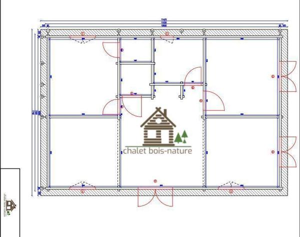 Maison en bois 2 chambres