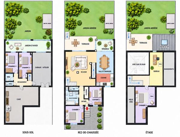 94700 - Maisons-Alfort - COUP DE COEUR - MAISON FAMILIALE AVEC VERANDA ET JARDIN PLEIN SUD