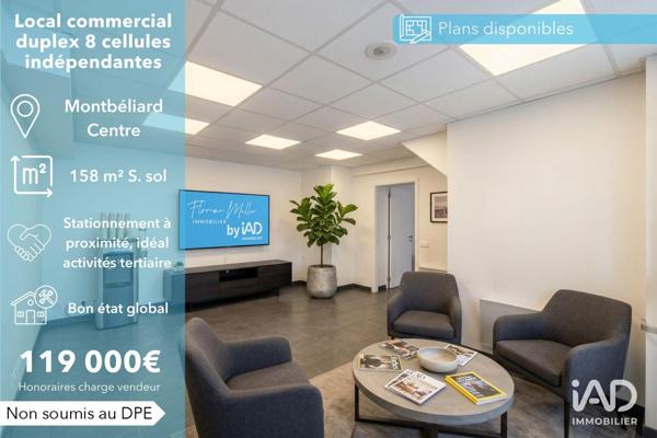 Boutique/Local commercial à vendre 158 m² Montbéliard