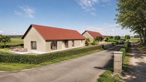 Maison neuve de plain pied, 3 chambres et un garage