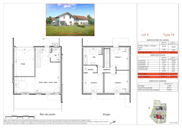 Maison à vendre 4 pièces AMANCY (74)