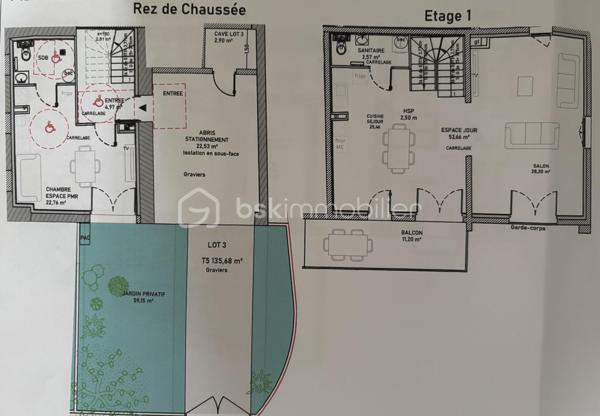 Appartement de 143,85 m²