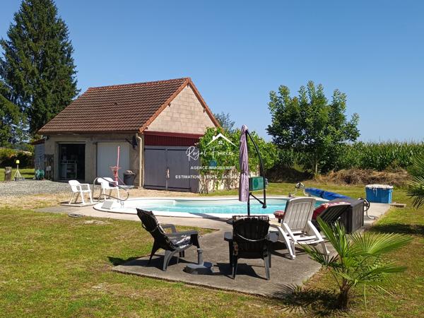 Dans un cadre idyllique, vue sur la campagne