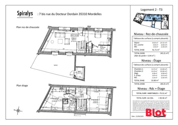 Maison 3 pièce(s)