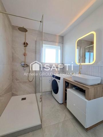 Situé à Mulhouse (68100), charmant appartement lumineux et traversant de 77m2 avec ascenseur , 3 pièces, vue dégagée, 10 mn à pied de la gare.