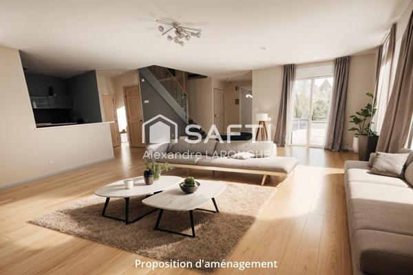 Maison idéalement située, avec une vue dégagée, et proche des commerces