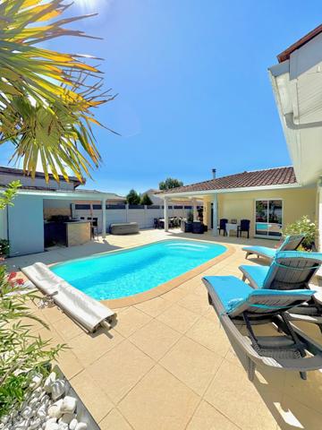 Gujan-Mestras (33470) Coup de cœur, Maison lumineuse avec jardin et piscine