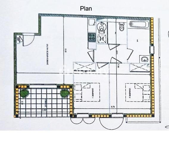 Appartement 3 pièces - 59 m² Exclusivité efficity