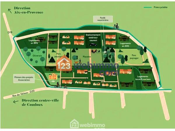 Villas 91 m² à Coudoux 13111