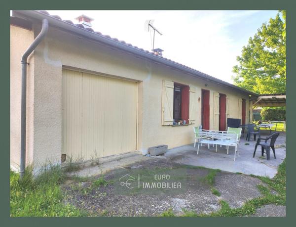 Maison des années 80, 4 chambres, 850m² terrain, Bazas, Gironde, Aquitaine.