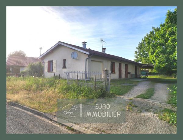 Maison des années 80, 4 chambres, 850m² terrain, Bazas, Gironde, Aquitaine.