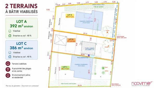 Terrain constructible 392 m2
