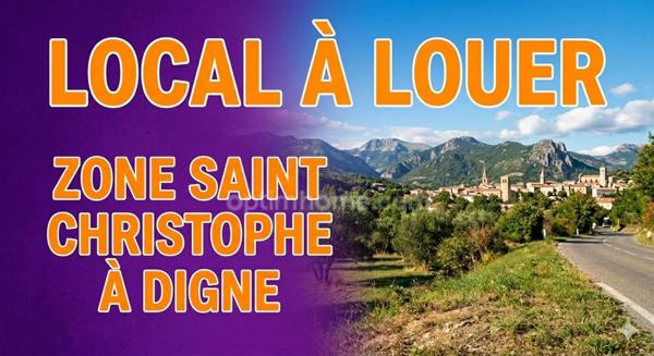 Local/bureau à louer Zone Saint Christophe à Digne Les Bains (04)