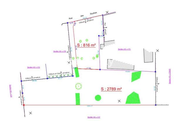 Terrain - 2789 m² Exclusivité efficity