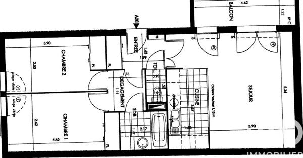 Appartement à vendre 3 pièces 68 m² L'Île-Saint-Denis