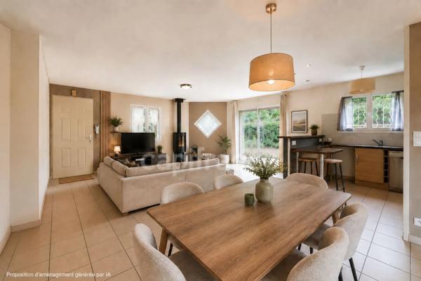 A pied de tout · plain pied de 107 m² · 4 chambres