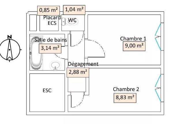 Location Appartement 3 pièces à Villeneuve-la-Garenne
