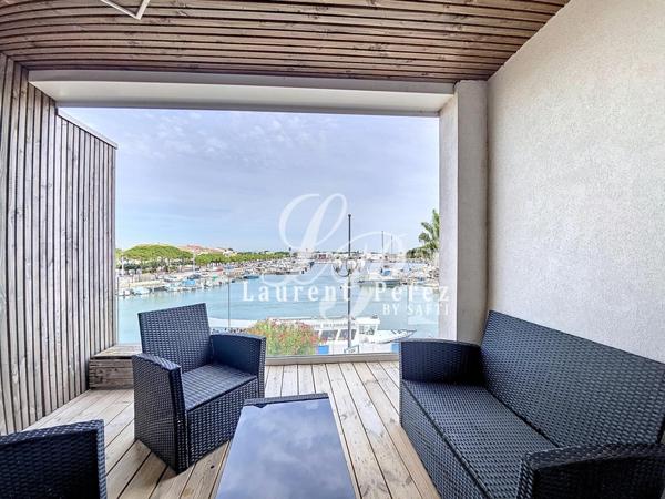 Superbe T2 en duplex – Vue port, dernier étage – Résidence récente