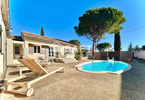 Maison de plain pied avec studio et garage de 90m2