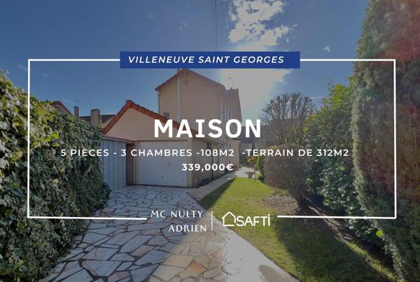 Maison 5 Pièces 3 chambres - 108m2 - 312m2 terrain