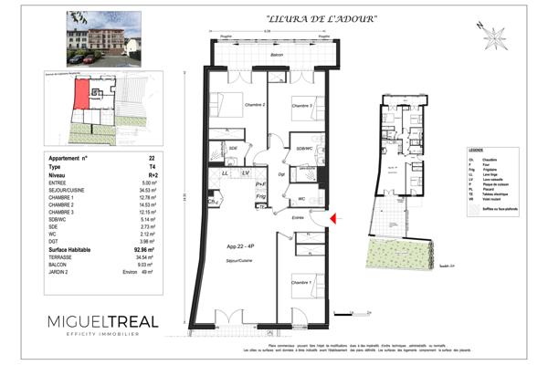 Appartement 4 pièces - 93 m²