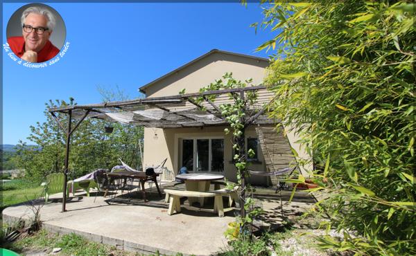 Vernoux-en-Vivarais (07240) Maison 133 m², trois chambres, terrain, garage, proche Vernoux-en-Vivarais