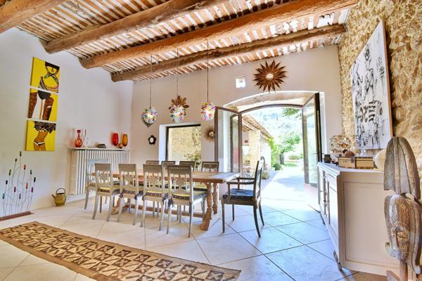 MAISON DE VILLAGE EN PIERRES du 19ème à vendre de 350m², 7 chambres, jardin, piscine, garage, près d'Aix en Provence