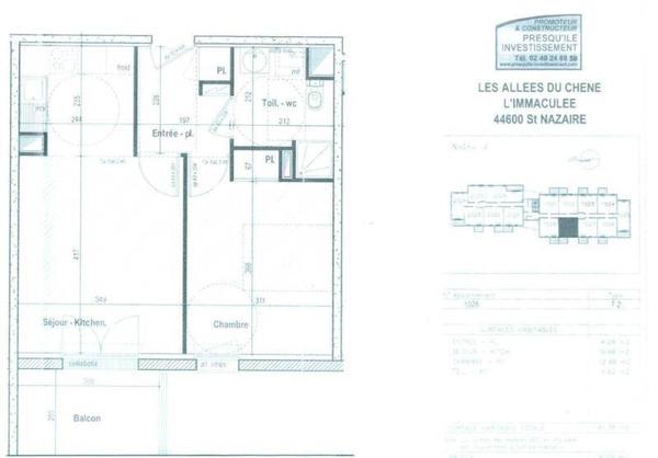 Appartement 2 pièces - 44600 Saint-Nazaire