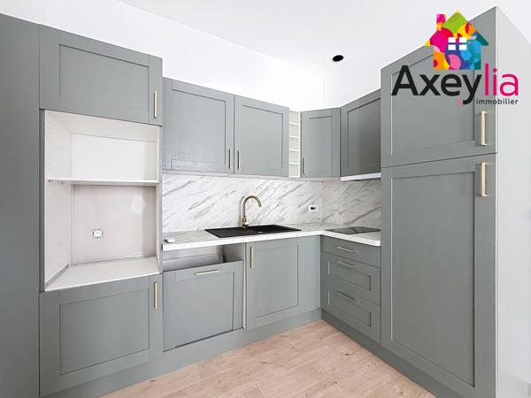 Riorges (42153) A VENDRE - RIORGES - APPARTEMENT T3 ENTIÈREMENT RÉNOVÉ AVEC CABANON EXTÉRIEUR