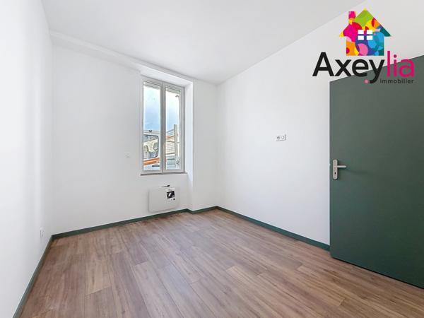 Riorges (42153) A VENDRE - RIORGES - APPARTEMENT T3 ENTIÈREMENT RÉNOVÉ AVEC CABANON EXTÉRIEUR