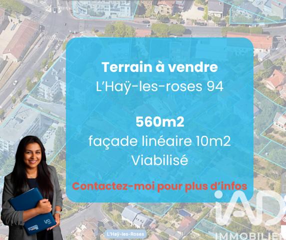 Terrain à vendre 560 m² L'Haÿ-les-Roses