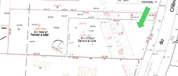 TERRAIN À VENDRE DE 1016,00 M²