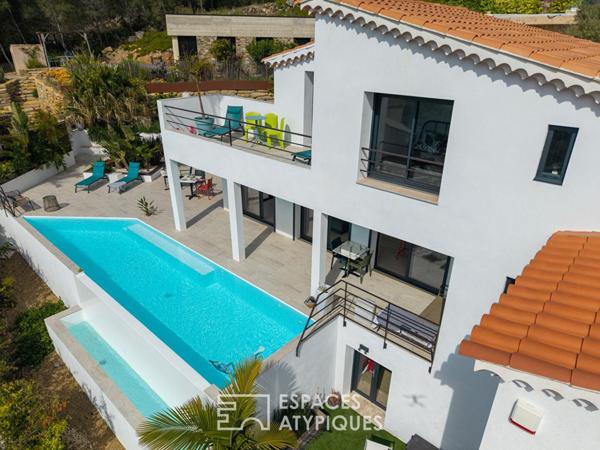 Maison rénovation contemporaine vue mer panoramique