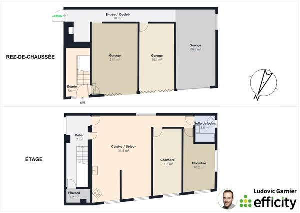 Maison 3 pièces - 73 m²