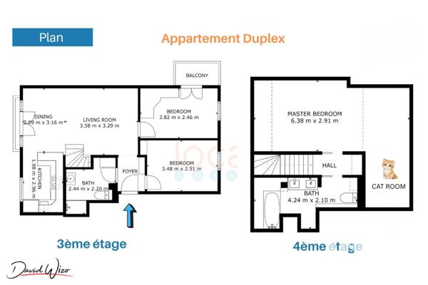 Appartement à vendre 4 pièces 60,5 m² Sceaux