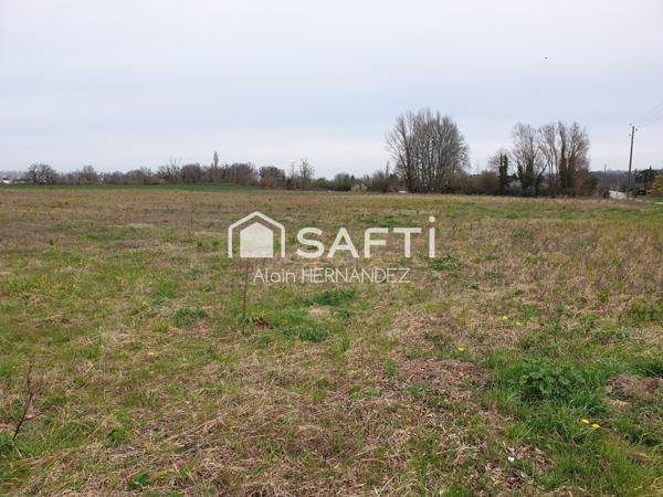 Cazères 31220 - terrain à bâtir plat viabilisé