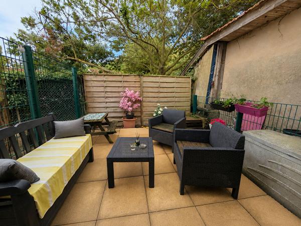 Maison à vendre, Capbreton centre ville, 50 m², 2 chambres, double terrasses, parking