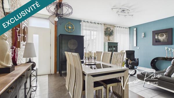 MAISON DE 115M2 3 CHAMBRES GARAGE ATELIER JARDIN