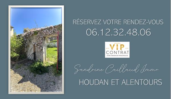 EXCLUSIVITÉ VIP - PROCHE HOUDAN 12MN - Maison de Maître - 3 chambres + potentiel -garage - terrain environ 650 m² - 349600 euros HAI