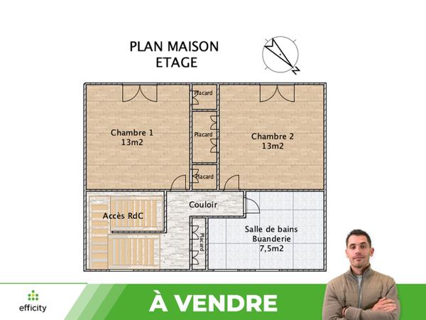 Maison
         4 pièces
        - 77 m²