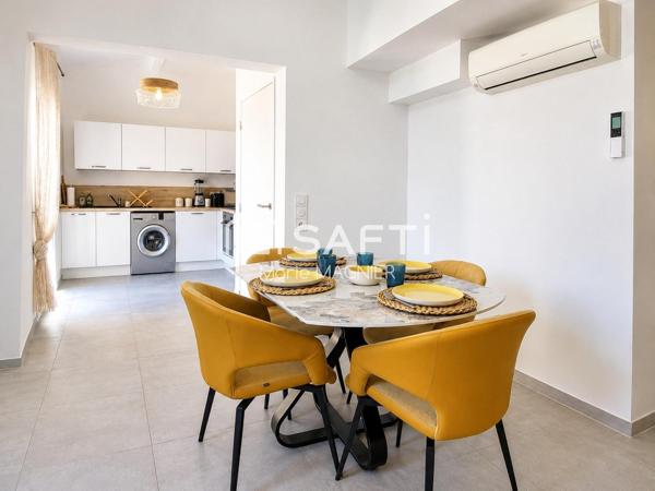 Duplex d'exception T4 de 99m2  à Grimaud - proche plages, Vendu meublé, prêt à vivre ou à louer, idéal pour profiter du Golfe de Saint-Tropez… ou investir sereinement !