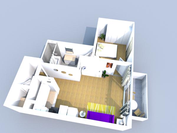 Appartement 2 pièces - 49 m²