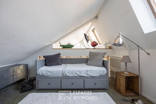 Loft baigné de lumière dans un ancien atelier en coeur de ville