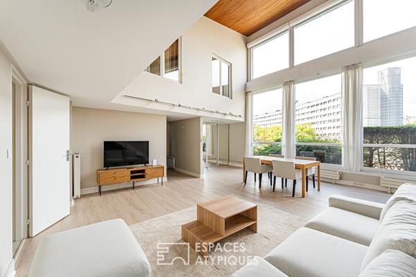 Atelier d’artiste en duplex, esprit maison