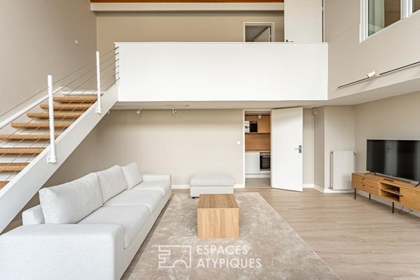 Atelier d’artiste en duplex, esprit maison