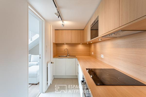 Atelier d’artiste en duplex, esprit maison