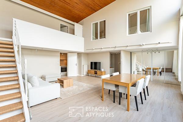 Atelier d’artiste en duplex, esprit maison